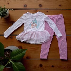 Disney Princess 2-Piece Set 4 NWT Pink Girls Outfits